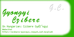 gyongyi czibere business card